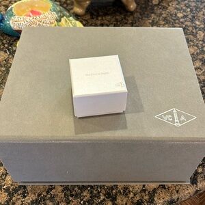 Van Cleef & Arpels Gray and White Storage Box Set